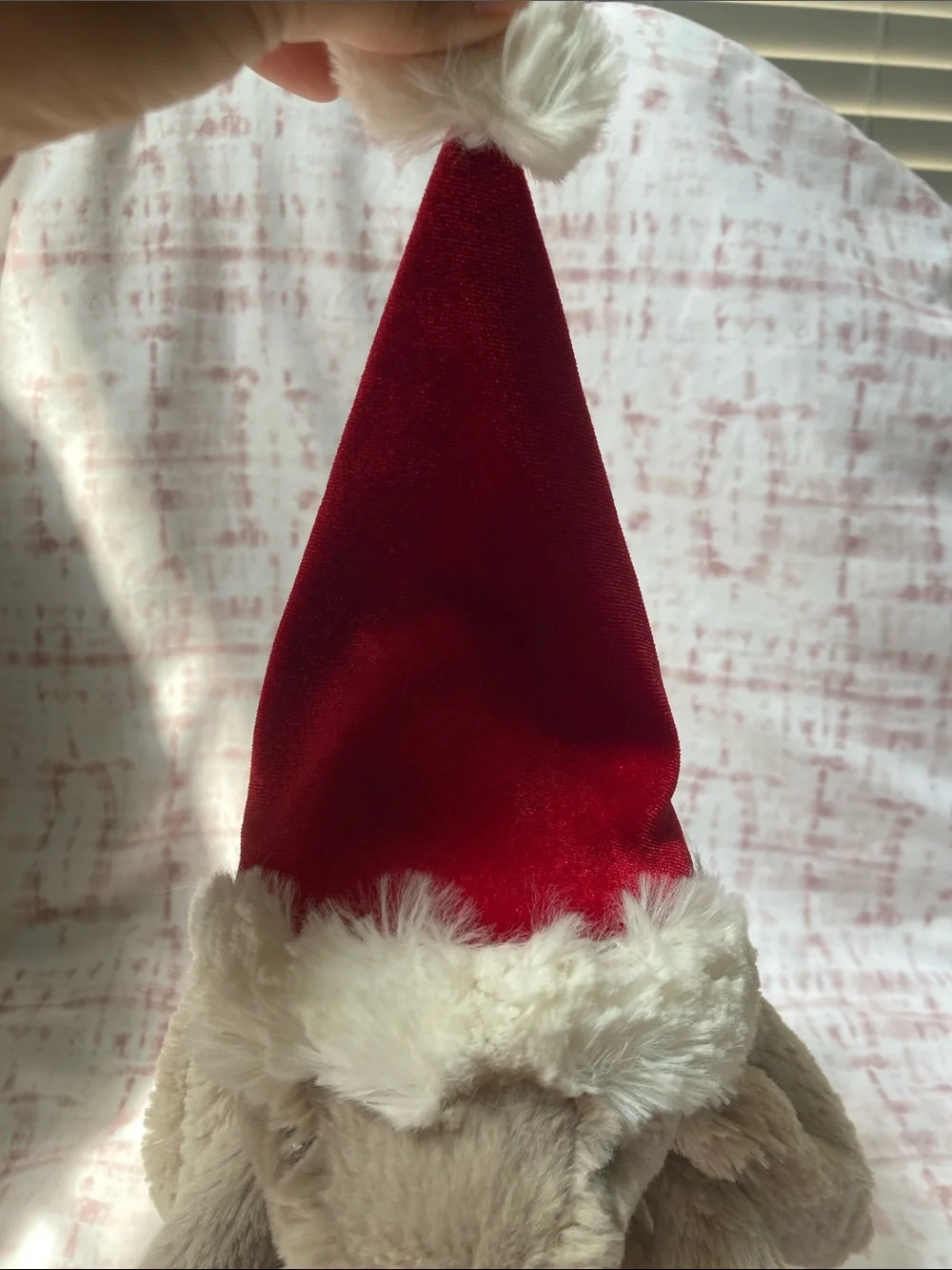 Jellycat Bashful Christmas Bunny Medium with Hat 12